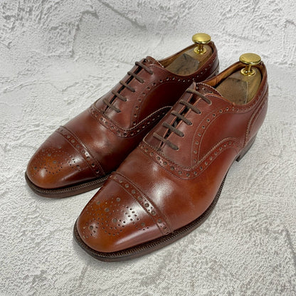 【3都市】Church's チャーチ Diplomat ディプロマット ウィング 内羽根 ブローグ 茶 ブラウン UK5.5 / 24cm【W3389】