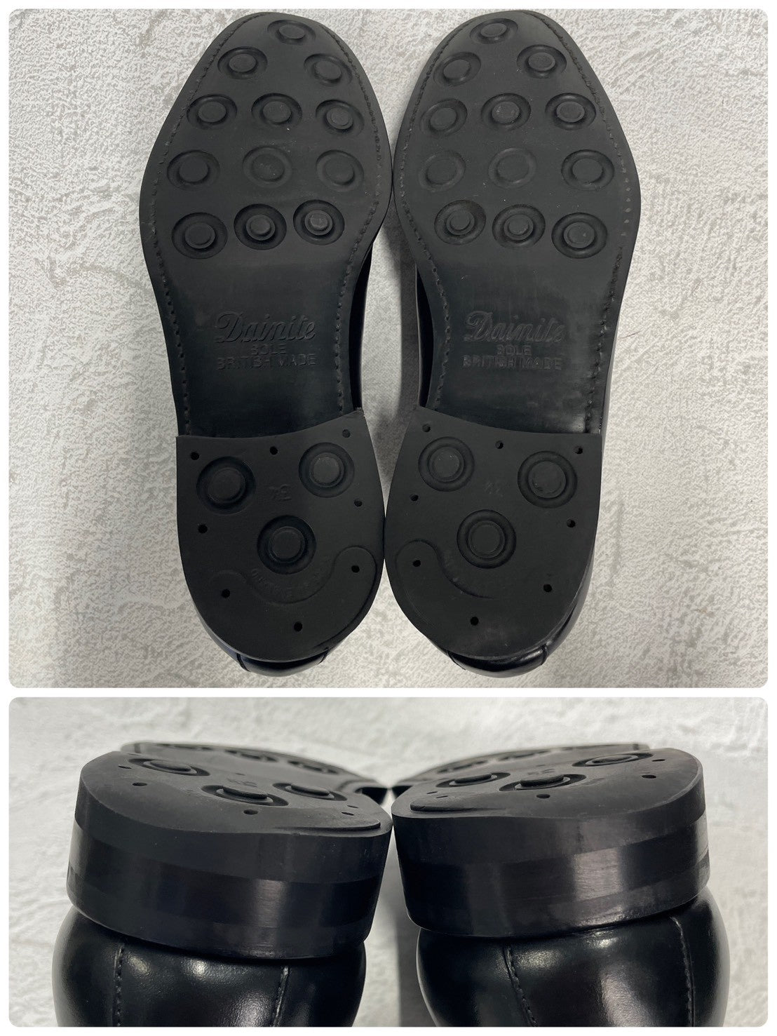 Berwick バーウィック 1560 ホールカット 5アイレット ダイナイトソール 黒 ブラック UK9 / 28.5cm【W3391】