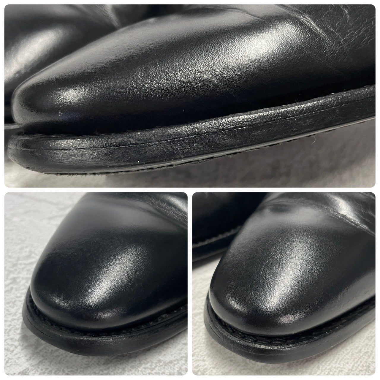 Berwick バーウィック 1560 ホールカット 5アイレット ダイナイトソール 黒 ブラック UK9 / 28.5cm【W3391】