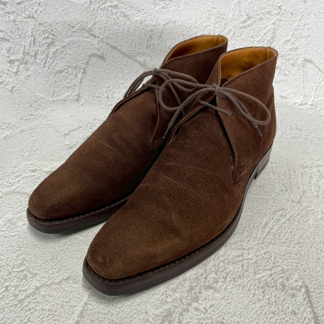 【美品】Crockett&Jones クロケットアンドジョーンズ Tetbury テットベリー チャッカブーツ スエード 茶 ブラウン UK5.5 / 24.0cm【W3392】