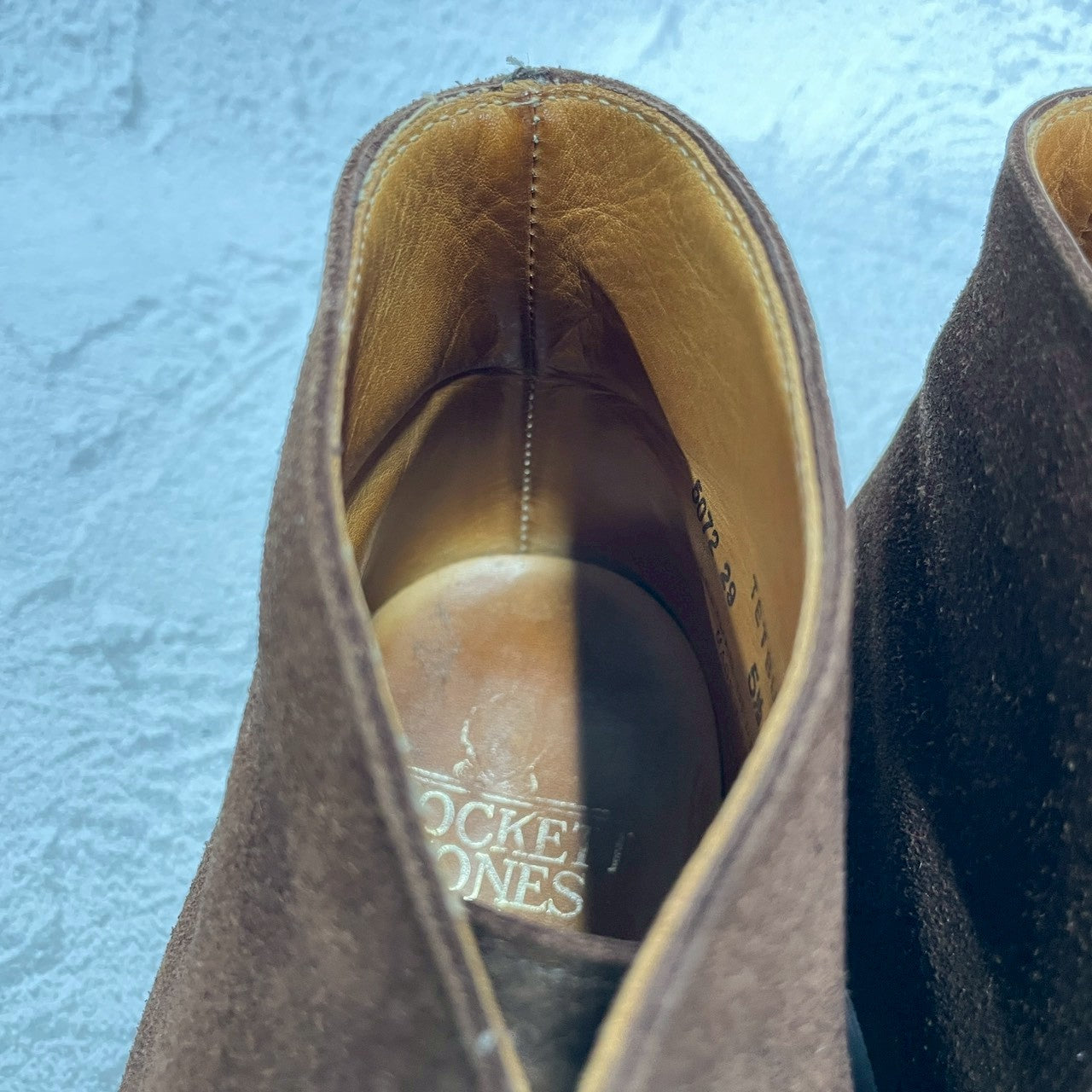 【美品】Crockett&Jones クロケットアンドジョーンズ Tetbury テットベリー チャッカブーツ スエード 茶 ブラウン UK5.5 / 24.0cm【W3392】