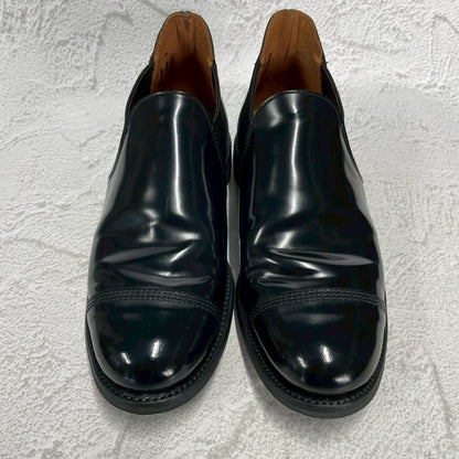 【美品】SANDERS サンダース 1629B MILITARY CAP TOE SHORT CHELSEA ミリタリー キャップトゥ サイドゴアブーツ ダイナイトソール 黒 ブラック UK5 / 24～24.5cm【W3393】