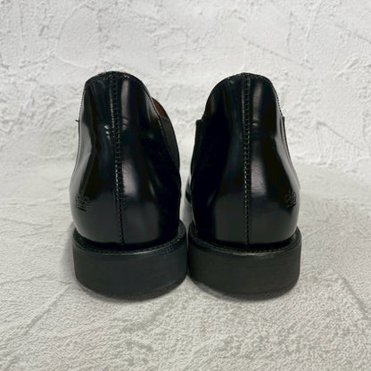 【美品】SANDERS サンダース 1629B MILITARY CAP TOE SHORT CHELSEA ミリタリー キャップトゥ サイドゴアブーツ ダイナイトソール 黒 ブラック UK5 / 24～24.5cm【W3393】