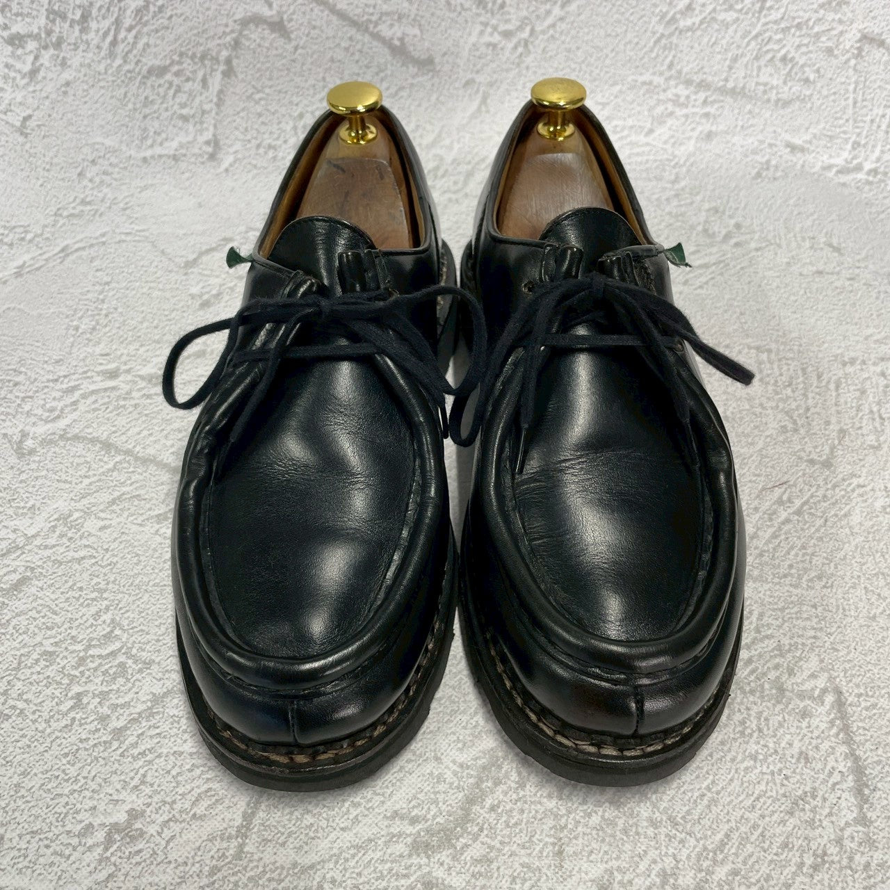 Paraboot パラブーツ MICHAEL ミカエル チロリアンシューズ 黒 ブラック EU39 / 24.5cm〜25.0cm【W3394】