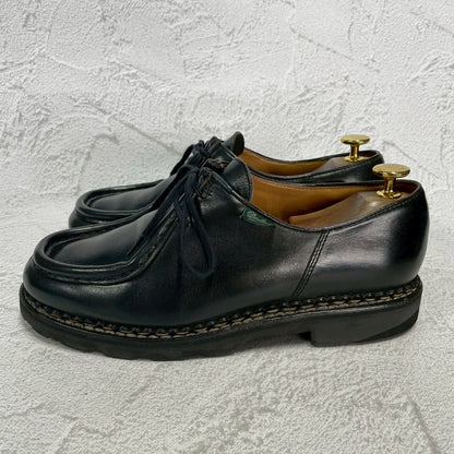 Paraboot パラブーツ MICHAEL ミカエル チロリアンシューズ 黒 ブラック EU39 / 24.5cm〜25.0cm【W3394】