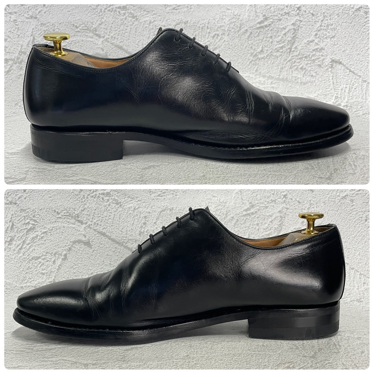 Berwick バーウィック 1560 ホールカット 5アイレット ダイナイトソール 黒 ブラック UK9 / 28.5cm【W3391】