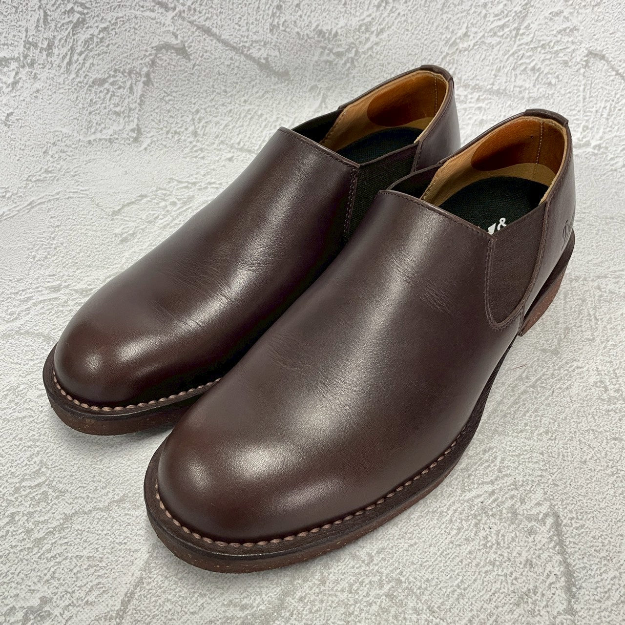 【極美品】Danner ダナー CARMAN カーマン D212111 サイドゴア ショートカット 濃茶 ダークブラウン US8.5 / 26.5cm【W3395】