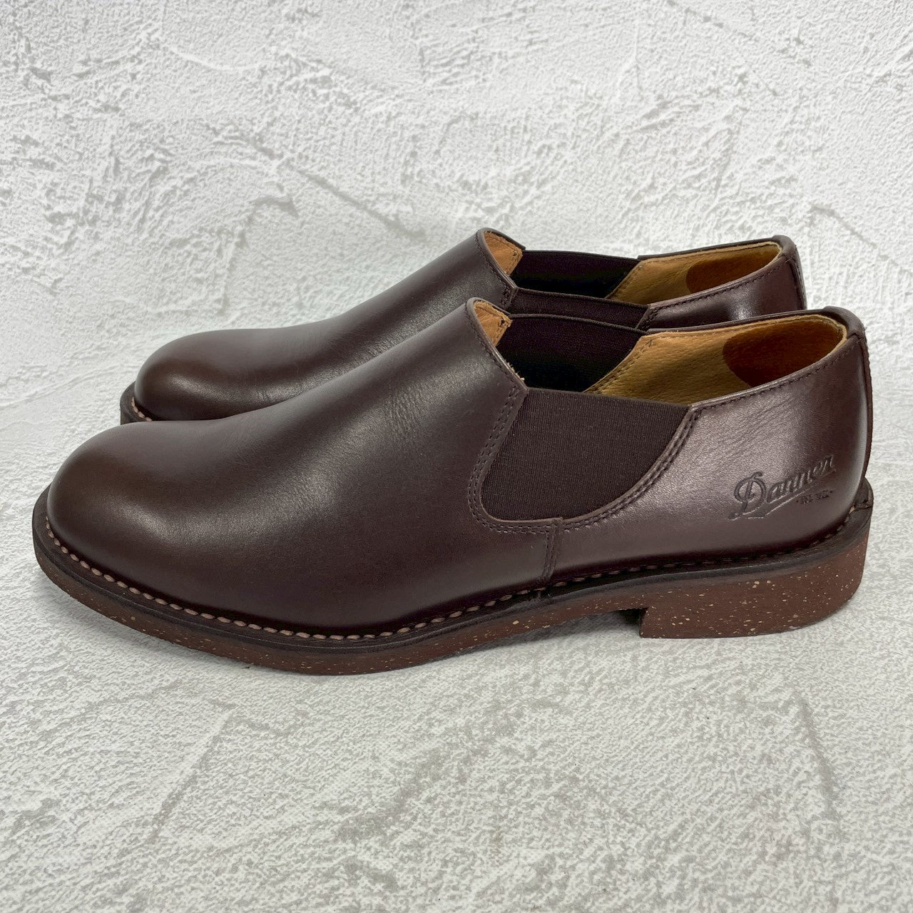 【極美品】Danner ダナー CARMAN カーマン D212111 サイドゴア ショートカット 濃茶 ダークブラウン US8.5 / 26.5cm【W3395】