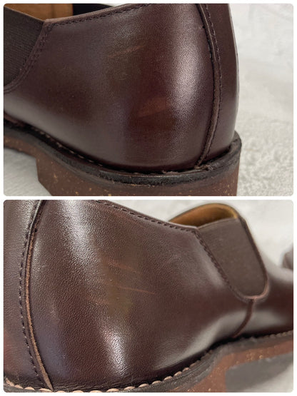 【極美品】Danner ダナー CARMAN カーマン D212111 サイドゴア ショートカット 濃茶 ダークブラウン US8.5 / 26.5cm【W3395】