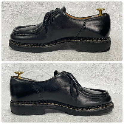 Paraboot パラブーツ MICHAEL ミカエル チロリアンシューズ 黒 ブラック EU39 / 24.5cm〜25.0cm【W3394】