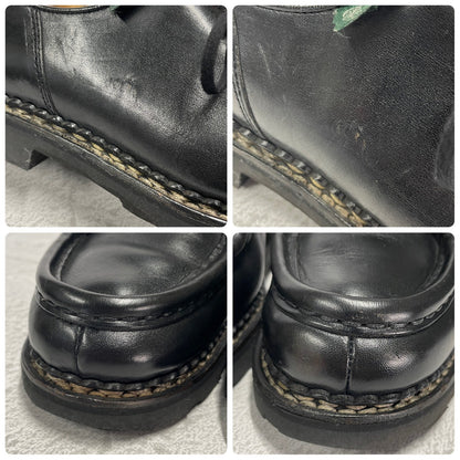 Paraboot パラブーツ MICHAEL ミカエル チロリアンシューズ 黒 ブラック EU39 / 24.5cm〜25.0cm【W3394】