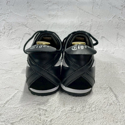 【極美品】Onitsuka Tiger オニツカタイガー MEXICO 66 メキシコ66 DL408-9001 レザー スニーカー 黒 ブラック US8 / UK7 / EUR41.5 / 26cm【W3400】