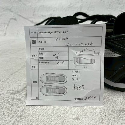 【極美品】Onitsuka Tiger オニツカタイガー MEXICO 66 メキシコ66 DL408-9001 レザー スニーカー 黒 ブラック US8 / UK7 / EUR41.5 / 26cm【W3400】