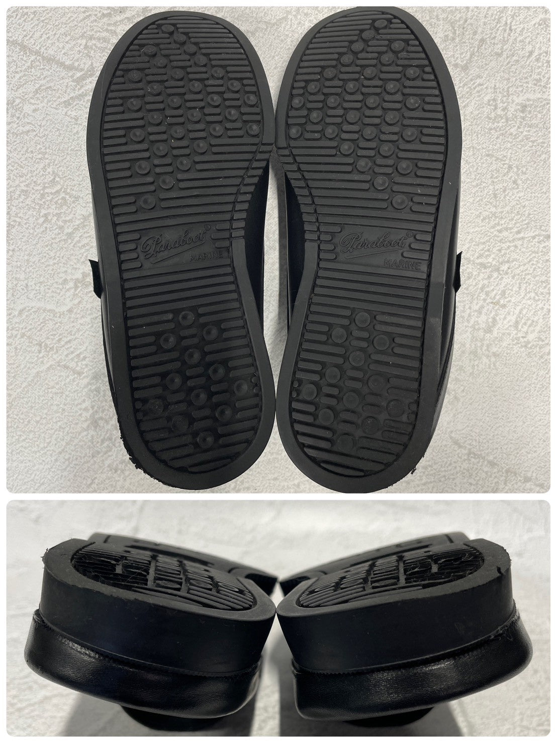 【極美品】Paraboot パラブーツ BAHAMAS MORS バハマ モールス ビットローファー スリッパ 黒 ブラック UK6.5 / 25cm【W3401】