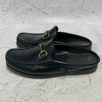 【極美品】Paraboot パラブーツ BAHAMAS MORS バハマ モールス ビットローファー スリッパ 黒 ブラック UK6.5 / 25cm【W3401】