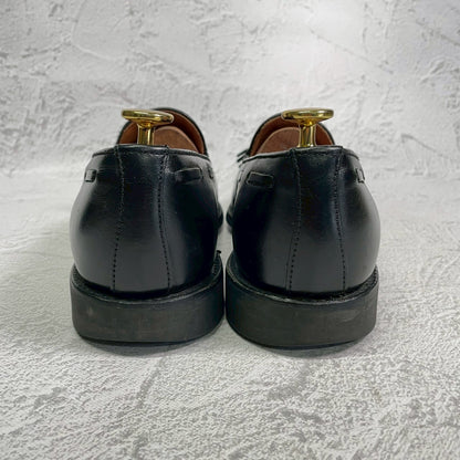 【良品】SANDERS サンダース 2031B TASSEL LOAFER タッセルローファー ダイナイトソール 黒 ブラック UK6.5 / 25.5～26.0 cm【W3405】