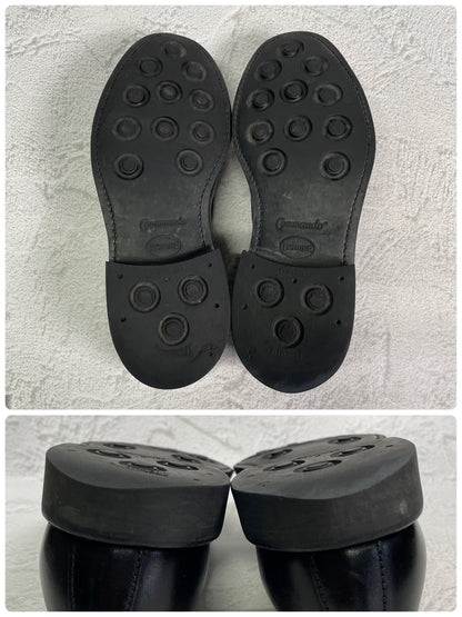 【良品】SANDERS サンダース 2031B TASSEL LOAFER タッセルローファー ダイナイトソール 黒 ブラック UK6.5 / 25.5～26.0 cm【W3405】