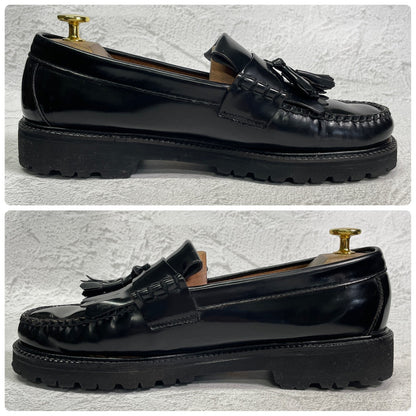 G.H.BASS ジーエイチバス Fred Perry フレッドペリーコラボ タッセルローファー 黒 ブラック UK7 / US8 / EU41 / 25.5～26cm【W3406】