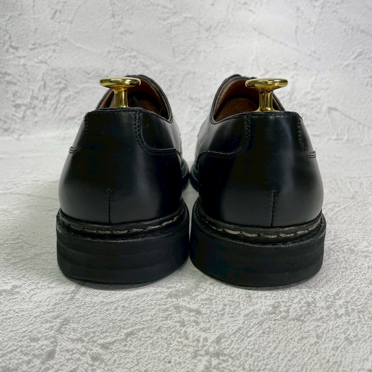 【良品】Berwick 1707 バーウィック 4477 Uチップ 外羽根 ダイナイトソール 黒 ブラック UK7 / 26cm【W3408】