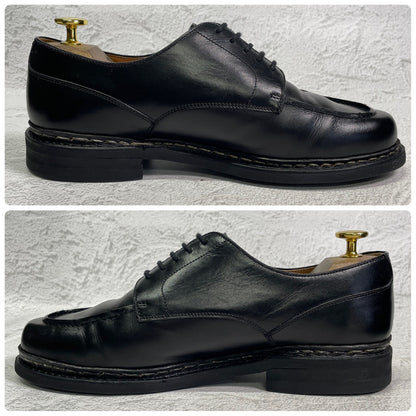 【良品】Berwick 1707 バーウィック 4477 Uチップ 外羽根 ダイナイトソール 黒 ブラック UK7 / 26cm【W3408】