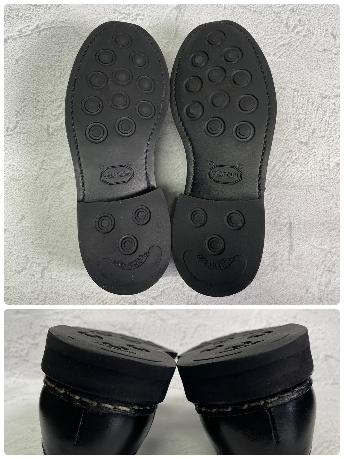 【良品】Berwick 1707 バーウィック 4477 Uチップ 外羽根 ダイナイトソール 黒 ブラック UK7 / 26cm【W3408】