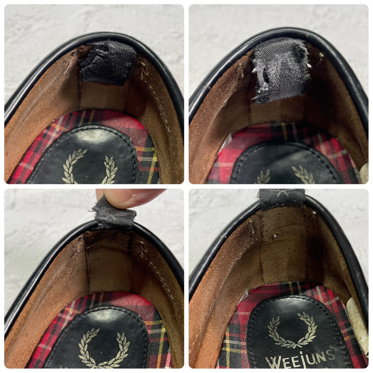 G.H.BASS ジーエイチバス Fred Perry フレッドペリーコラボ タッセルローファー 黒 ブラック UK7 / US8 / EU41 / 25.5～26cm【W3406】