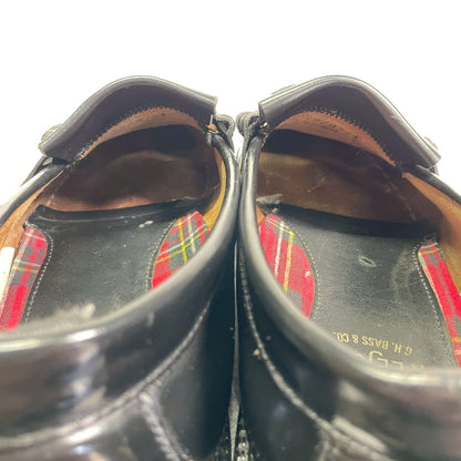 G.H.BASS ジーエイチバス Fred Perry フレッドペリーコラボ タッセルローファー 黒 ブラック UK7 / US8 / EU41 / 25.5～26cm【W3406】