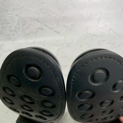 SANDERS サンダース スリッポン ローファー 黒 ブラック BLACK UK8相当 / 約27cm 【W3410】