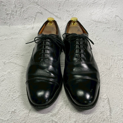 【ハーフラバー装着済み】Allen Edmonds アレンエドモンズ Park Avenue パークアベニュー ストレート 内羽根 6アイレット 黒 ブラック US8.5 / 26.5cm【W3411】