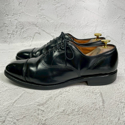 【ハーフラバー装着済み】Allen Edmonds アレンエドモンズ Park Avenue パークアベニュー ストレート 内羽根 6アイレット 黒 ブラック US8.5 / 26.5cm【W3411】