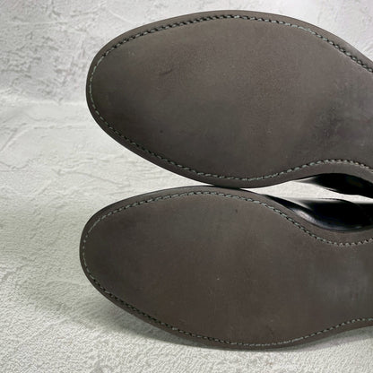 REGAL リーガル ストレートチップ 内羽根 ガラスレザー 黒 ブラック BLACK 26cm【W3412】