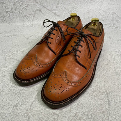 【良品】REGAL リーガル INPERIAL GRADE インペリアルグレード 2235 ロングウイング 外羽根 メダリオン フルブローグ 茶 ライトブラウン 25cm【W3413】