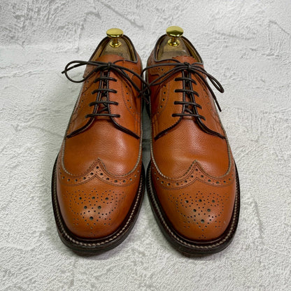 【良品】REGAL リーガル INPERIAL GRADE インペリアルグレード 2235 ロングウイング 外羽根 メダリオン フルブローグ 茶 ライトブラウン 25cm【W3413】