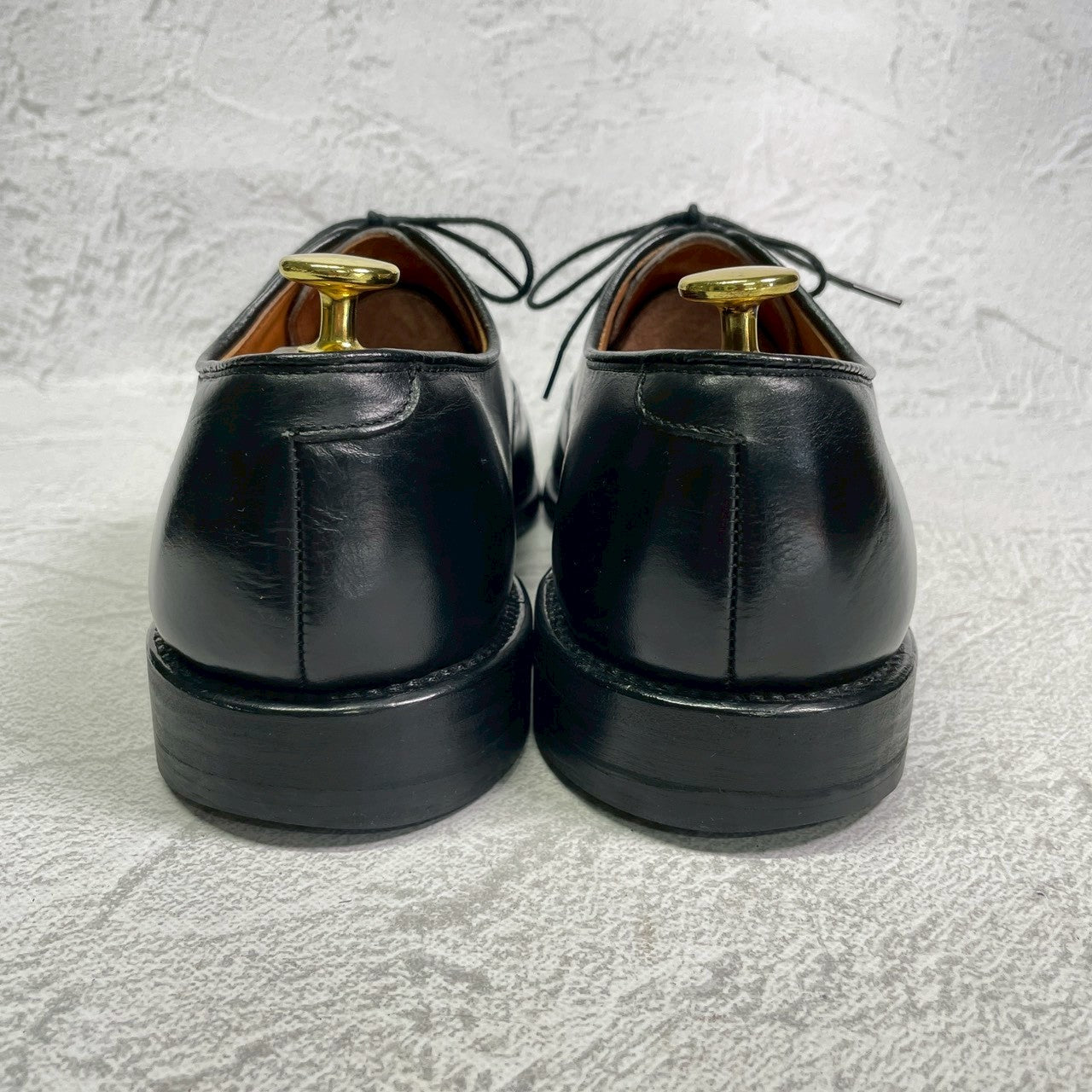 【ハーフラバー装着済み】Allen Edmonds アレンエドモンズ Park Avenue パークアベニュー ストレート 内羽根 6アイレット 黒 ブラック US8.5 / 26.5cm【W3411】