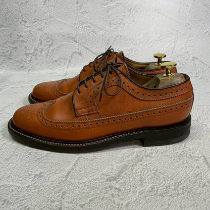 【良品】REGAL リーガル INPERIAL GRADE インペリアルグレード 2235 ロングウイング 外羽根 メダリオン フルブローグ 茶 ライトブラウン 25cm【W3413】