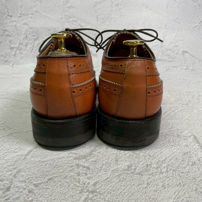 【良品】REGAL リーガル INPERIAL GRADE インペリアルグレード 2235 ロングウイング 外羽根 メダリオン フルブローグ 茶 ライトブラウン 25cm【W3413】