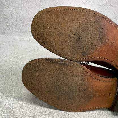 【良品】REGAL リーガル INPERIAL GRADE インペリアルグレード 2235 ロングウイング 外羽根 メダリオン フルブローグ 茶 ライトブラウン 25cm【W3413】