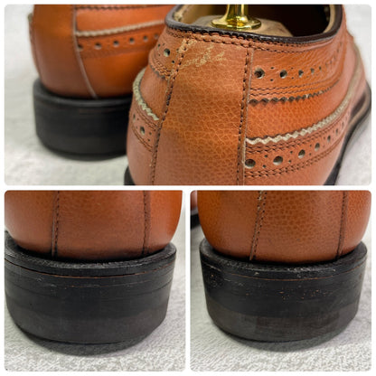 【良品】REGAL リーガル INPERIAL GRADE インペリアルグレード 2235 ロングウイング 外羽根 メダリオン フルブローグ 茶 ライトブラウン 25cm【W3413】