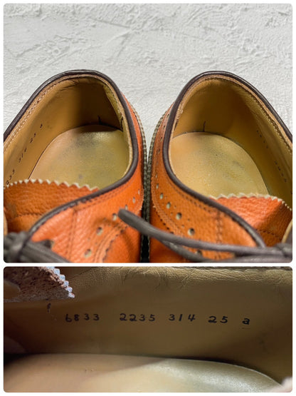 【良品】REGAL リーガル INPERIAL GRADE インペリアルグレード 2235 ロングウイング 外羽根 メダリオン フルブローグ 茶 ライトブラウン 25cm【W3413】