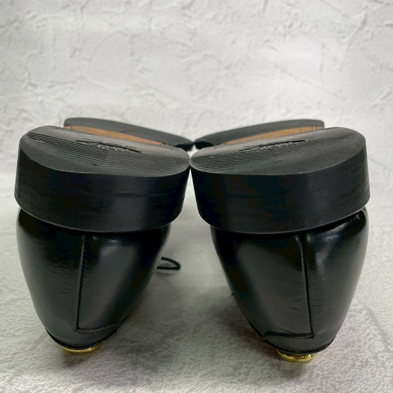 【ハーフラバー装着済み】Allen Edmonds アレンエドモンズ Park Avenue パークアベニュー ストレート 内羽根 6アイレット 黒 ブラック US8.5 / 26.5cm【W3411】