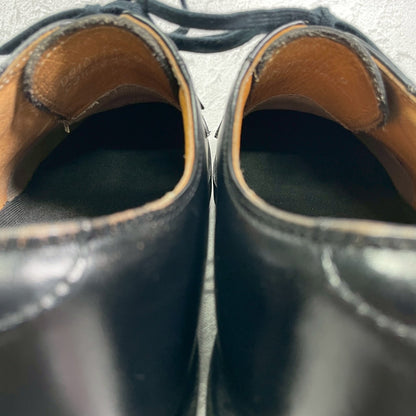 【美品】DANNER ダナー D910110 Postman Shoe ポストマンシューズ プレーン 外羽根 フラットソール 黒 ブラック US9 / 27.0cm【W3415】