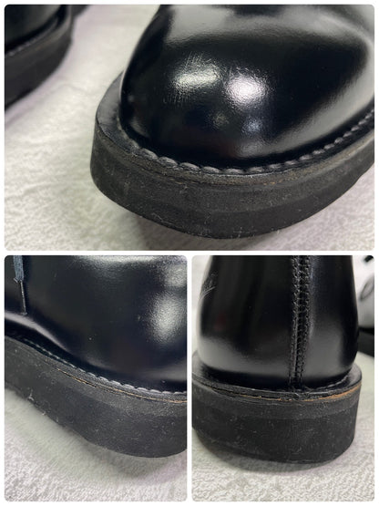 【美品】DANNER ダナー D910110 Postman Shoe ポストマンシューズ プレーン 外羽根 フラットソール 黒 ブラック US9 / 27.0cm【W3415】