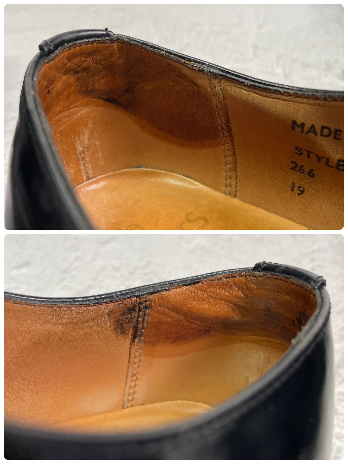 良品】SANDERS サンダース 1384B Officer Shoe オフィサーシューズ プレーン 外羽根 サービス ポリッシュドカーフ ダイナイトソール 黒 ブラック UK7 / 26.0〜26.5 cm【W3414】