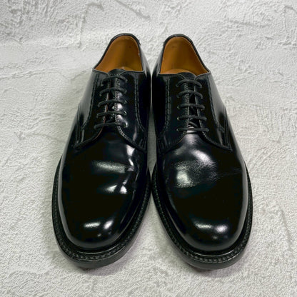 【美品】REGAL リーガル プレーン 外羽根 黒 ブラック BLACK 24cm EE【W3418】サービスシューズ