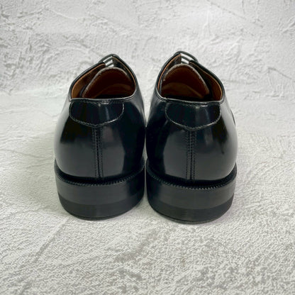 【美品】REGAL リーガル プレーン 外羽根 黒 ブラック BLACK 24cm EE【W3418】サービスシューズ