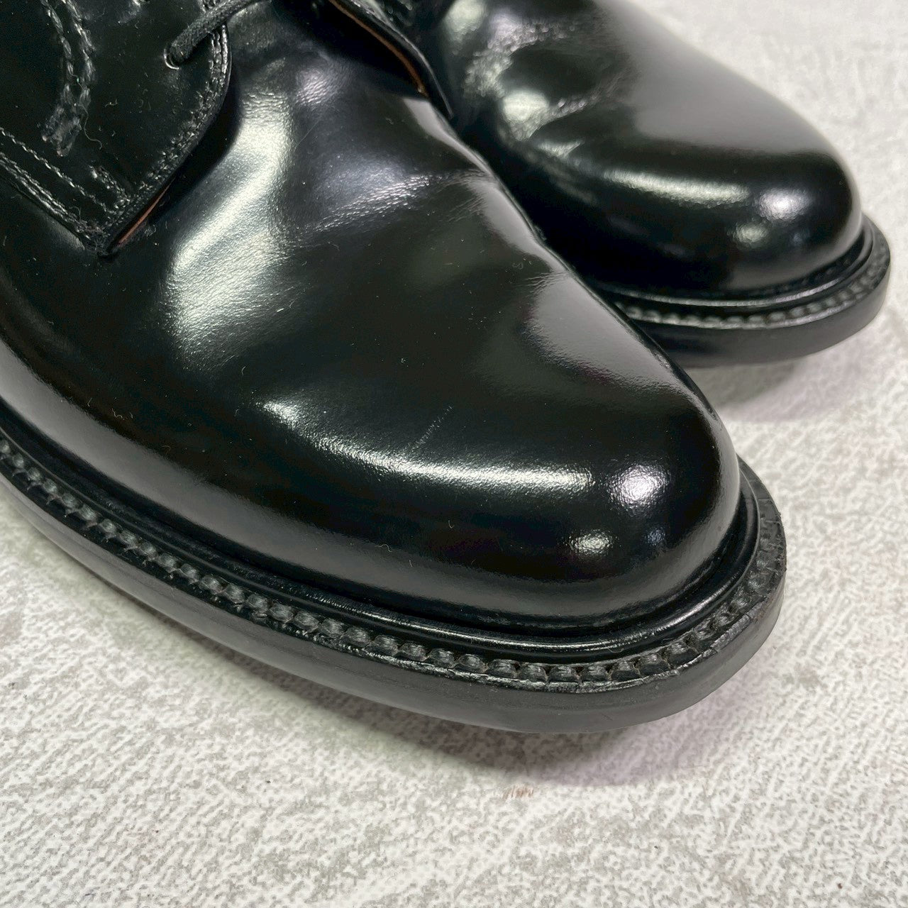 【美品】REGAL リーガル プレーン 外羽根 黒 ブラック BLACK 24cm EE【W3418】サービスシューズ