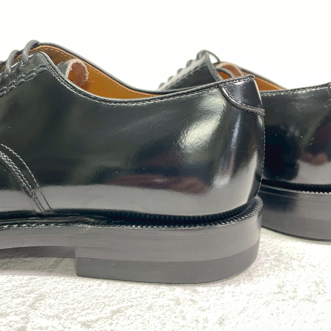 【美品】REGAL リーガル プレーン 外羽根 黒 ブラック BLACK 24cm EE【W3418】サービスシューズ