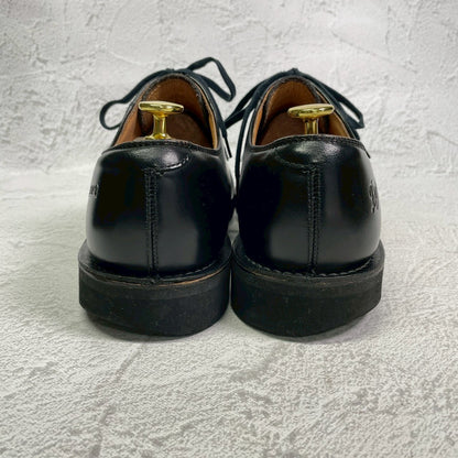 【美品】DANNER ダナー D910110 Postman Shoe ポストマンシューズ プレーン 外羽根 フラットソール 黒 ブラック US9 / 27.0cm【W3415】