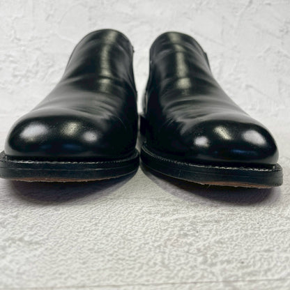 Excellent condition Church's Sidegoa semi-square plain low-top black sandals, size 80F, UK8, 26.5cm (W3419).