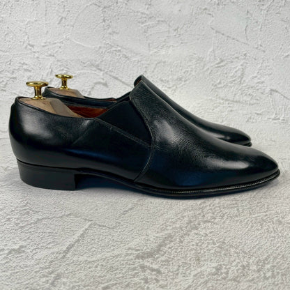 【良品】Crockett&Jones / クロケットアンドジョーンズ 60~70年代 WINSTON3 ウィンストン サイドエラスティック サイドゴア 黒 ブラック UK7.5 / 26.0cm【W3420】